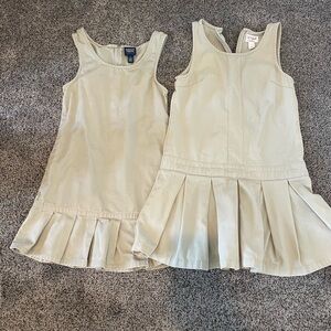 2 Khaki Uniform Dresses